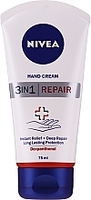 Fragrances, Perfumes, Cosmetics Hand Cream for Dry and Cracked Skin - NIVEA 3in1 Repair Hand Cream