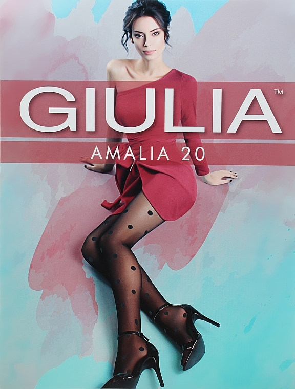 Tights "Amalia Model 11" 20 Den, nero - Giulia — photo N1