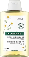 Fragrances, Perfumes, Cosmetics Chamomile Shampoo for Blonde Hair - Klorane Shampoo with Chamomile Extract