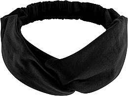 Knit Twist Headband, jersey binding, black - MAKEUP Hair Accessories — photo N1