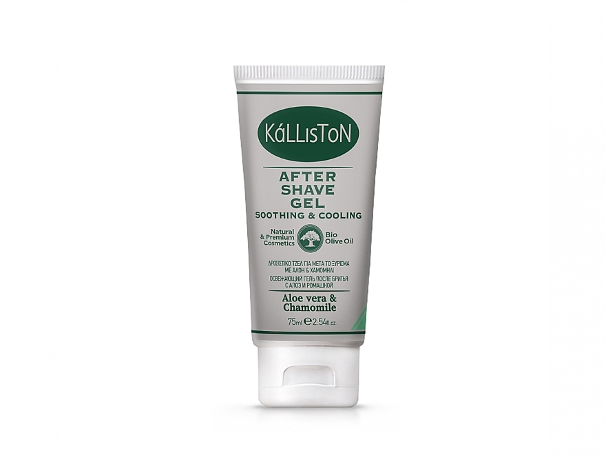 Soothing & Cooling After Shave Gel with Aloe & Chamomile - Kalliston After Shave Gel Soothing And Cooling With Aloe And Chamomile — photo N1