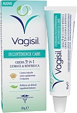 Fragrances, Perfumes, Cosmetics Intimate Zone Cream - Vagisil Incontinence Care 2 In 1 Cream