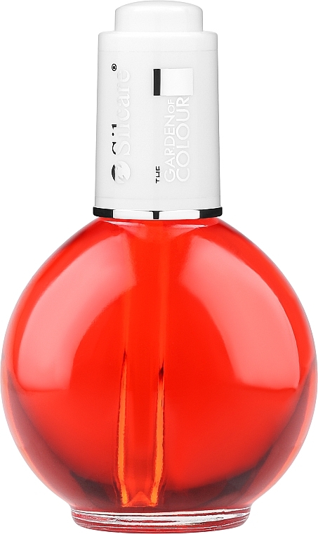 Nail & Cuticle Oil - Silcare The Garden of Colour Strawberry Crimson — photo N1