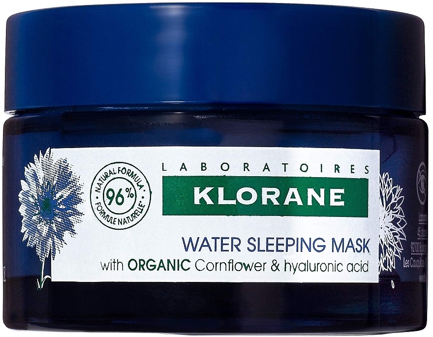 Cornflower Night Face Mask - Klorane Water Sleeping Mask — photo N3