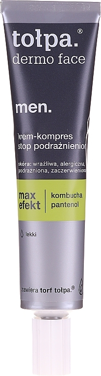 Anti-Irritation Night Cream-Compress - Tolpa Dermo Men Max Effect Cream Compress — photo N3