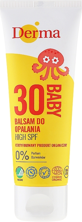 Highly-Protective Baby Sunscreen Balm - Derma Eco Baby Sun Screen High SPF30 — photo N1