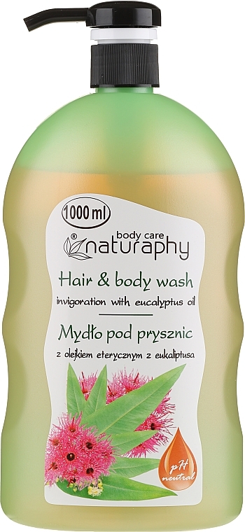 Shampoo-Shower Gel with Eucalyptus Oil - Naturaphy Eucalyptus Oil Hair & Body Wash — photo N1