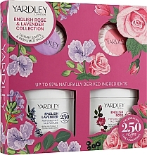 Fragrances, Perfumes, Cosmetics Yardley English Lavender & English Rose - Set (talc/2x50g + soap/2x50g) 