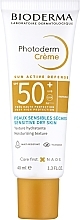 Fragrances, Perfumes, Cosmetics Sunscreen for Sensitive & Dry Skin - Bioderma Photoderm Cream SPF50+ Sensitive Dry Skin