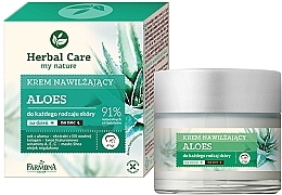 Moisturizing Face Cream "Aloe" - Farmona Herbal Care Moisturizing Cream — photo N1