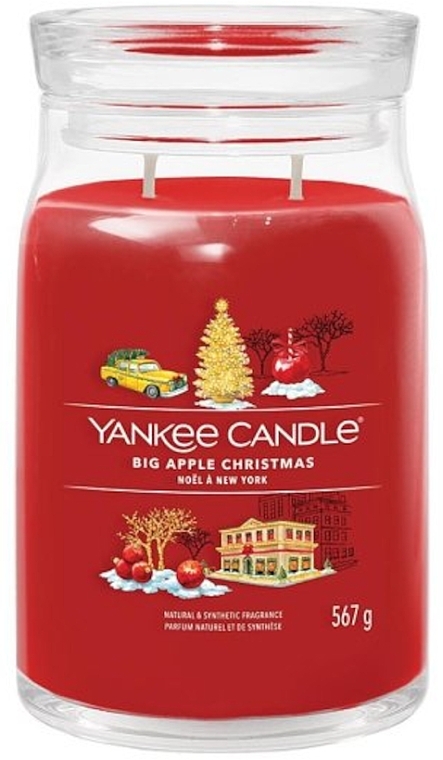 Big Apple Christmas Scented Candle in Jar, 2 wicks - Yankee Candle Singnature — photo N2