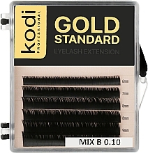 Gold Standard B 0.10 False Eyelashes (6 rows: 6/9) - Kodi Professional — photo N1