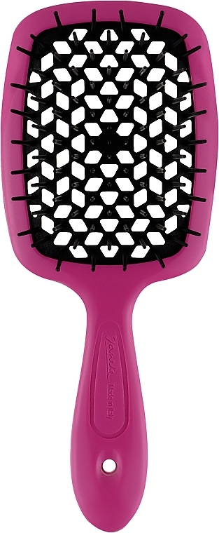 Hair Brush 72SP226, black teeth, pink - Janeke SuperBrush Vented Brush Pink — photo N1