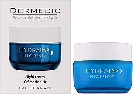 Night Face Cream - Dermedic Hydrain 3 Hialuro Night Cream — photo N2