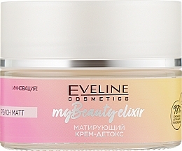 Mattifying Detoxifying Cream - Eveline My Beauty Peach Matt — photo N2