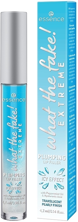 Plumping Lip Gloss - Essence What The Fake! Extreme Plumping Lip Filler Ice Effect — photo N1