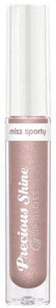 Lip Gloss - Miss Sporty Precious Shine Lip Gloss — photo 10 - Shiny Nude