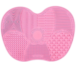 Silicone Mat for Washing & Cleaning Brushes, pink, XL-size - Lash Brown — photo N1