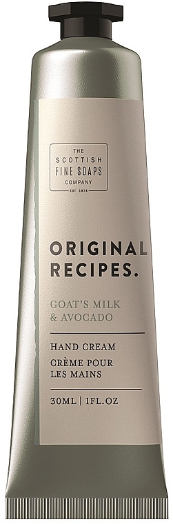 Hand Cream - Scottish Fine Soaps Original Recipes Goat's Milk & Avocado Hand Cream — photo N1