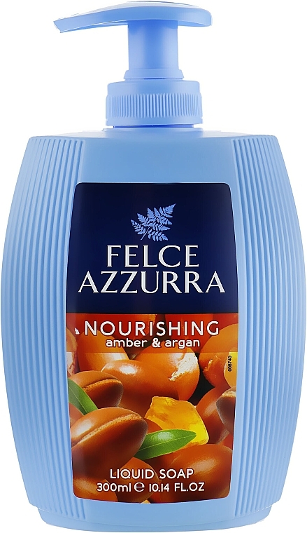 Liquid Soap - Felce Azzurra Nutriente Amber & Argan — photo N1