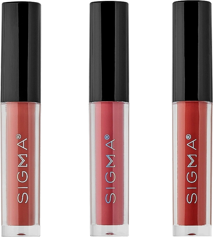 Lipstick Set - Sigma Beauty Kismatte Lip Trio (lipstick/3*1.4g) — photo N2