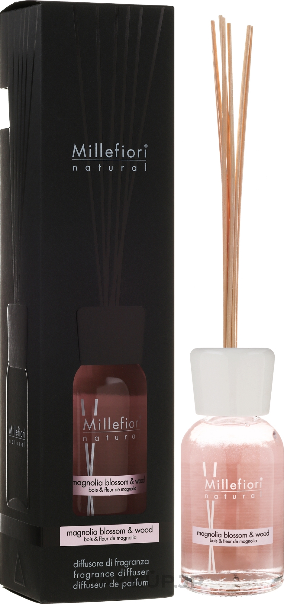 Magnolia Blossom & Wood Reed Diffuser - Millefiori Milano Natural Magnolia Blossom & Wood  — photo 500 ml