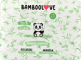 Bamboo Diapers, S (3-8 kg), 25 pcs - Bamboolove — photo N2