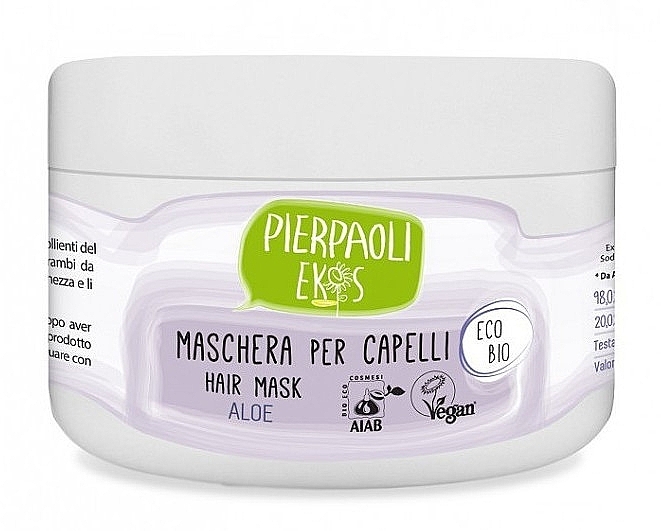 Hair Mask with Organic Aloe Juice & Shea Butter - Pierpaoli Ekos Marseilles — photo N1