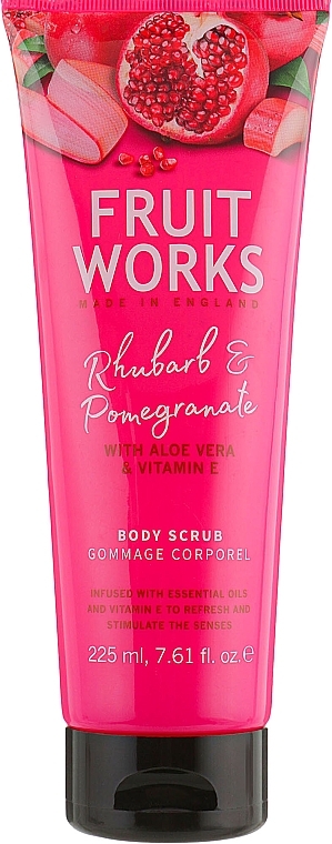 Body Scrub "Rhubarb & Pomegranate" - Grace Cole Fruit Works Body Scrub Rhubarb & Pomegranate — photo N1