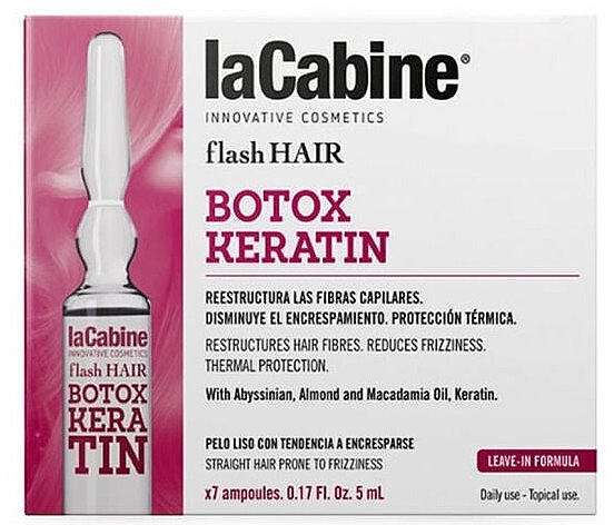 Keratin Hair Ampoule - La Cabine Botox Keratin Ampoule — photo N3