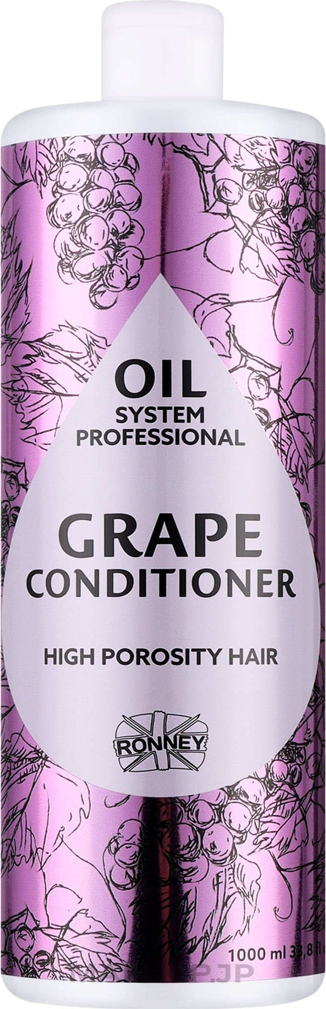 Grape Oil Conditioner for Highly Porous Hair - Ronney Professional Oil System High Porosity Hair Grape Conditioner	 — photo 1000 ml