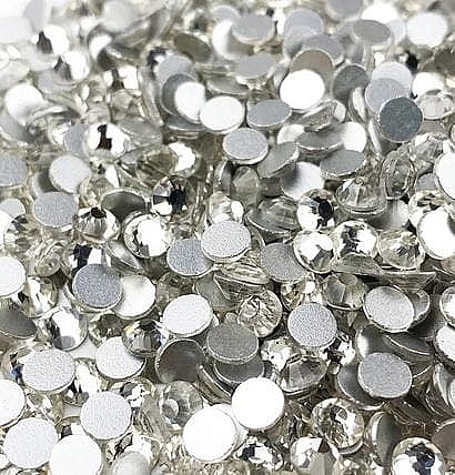 Zirconium Nail Crystals, size SS3, silver, 1440 pcs - Deni Carte Silver — photo N6