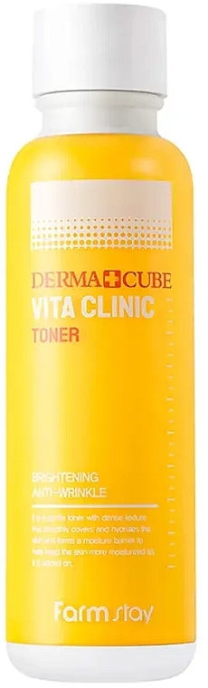 Vitamin Face Toner - FarmStay Derma Cube Vita Clinic Toner — photo N3