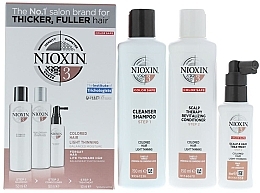 Fragrances, Perfumes, Cosmetics Set - Nioxin Hair Color Safe System 3 Kit (shm/150ml + cond/150ml + mask/50ml)