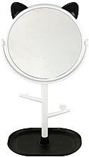 Mirror with Stand and Ears, black and white - Inter-Vion — photo N1