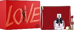 Fragrances, Perfumes, Cosmetics Yves Saint Laurent Mon Paris - Set (edp/50ml + lipstick/3.2g + pouch)