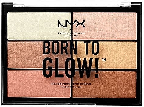 Highlighter - NYX Professional Makeup Born to Glow Highlighting Palette — photo N2