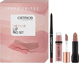 Fragrances, Perfumes, Cosmetics Lip Makeup Set - Catrice The Nude Lip PRO Set (l/booster/3.5ml + l/liner/0.3g + lipstick/3.5g)