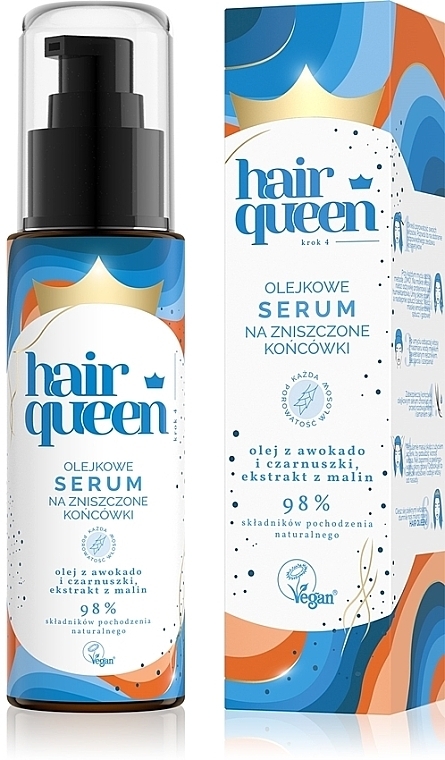 Oil Serum for Damaged Hair Ends - Hair Queen Serum — photo N2
