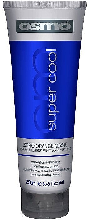 Mask that neutralizes copper and red hair tones - Osmo Super Cool Zero Orange Mask — photo N2