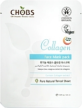 Fragrances, Perfumes, Cosmetics Strengthening Face Mask "Collagen" - CHOBS Collagen Face Mask Pack