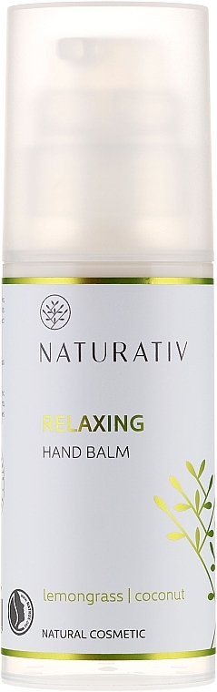 Moisturizing Hand Cream - Naturativ Relaxing Hand Balm Lemongrass — photo N1