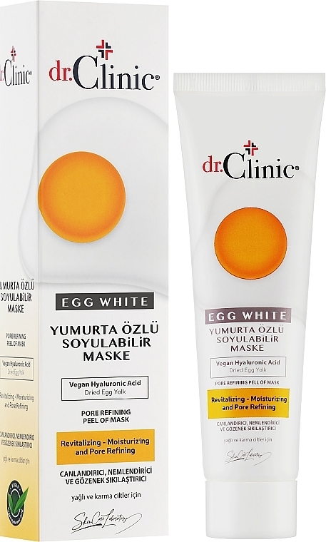Repairing Face Mask with Egg White - Dr. Clinic Pore Refining Peef Of Mask — photo N2