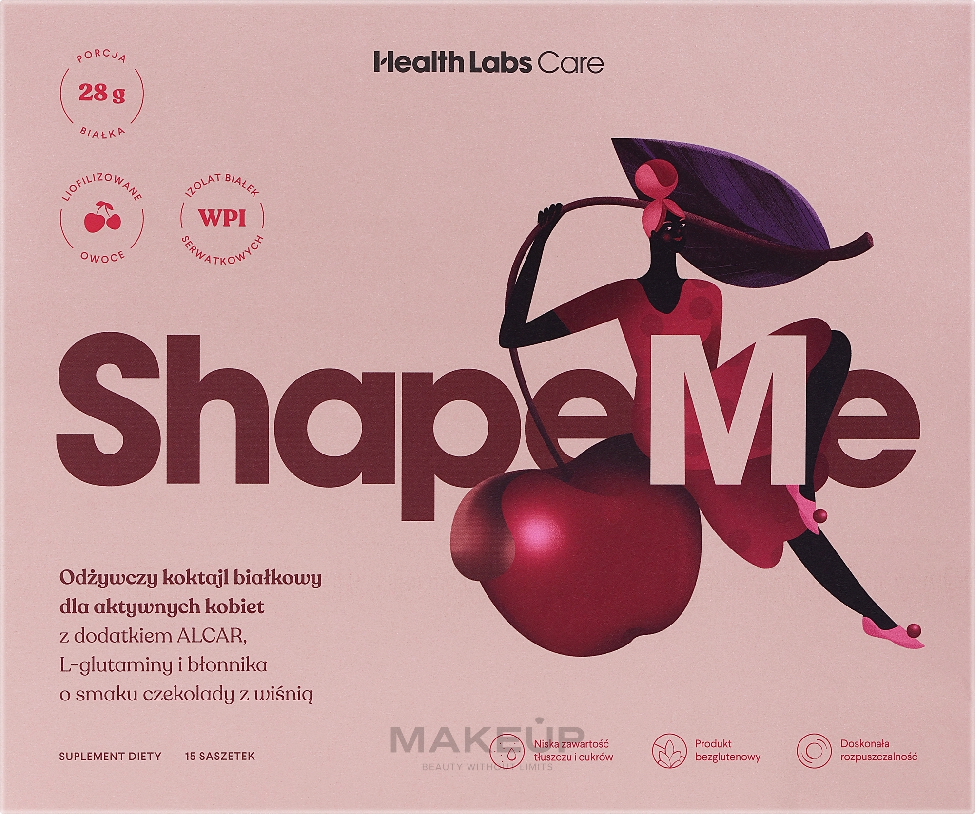 Protein Drink - Chocolate & Cherry Flavoured - HealthLabs ShapeMe — photo 15 szt.