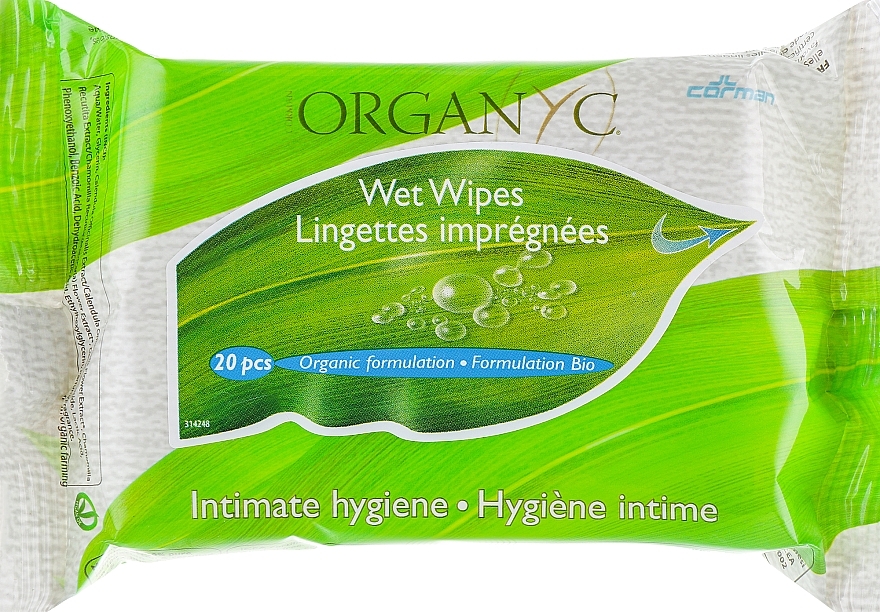 intimate Wash Wet Wipes - Corman Organyc Intimate Hygiene Wet Wipes — photo N1