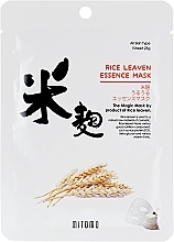 Fragrances, Perfumes, Cosmetics Rice Leaven Extract Face Sheet Mask - Mitomo Rice Leaven Essence Mask