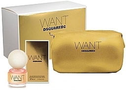 Fragrances, Perfumes, Cosmetics DSQUARED2 Want - Set (edp/50ml + cosmetic bag)