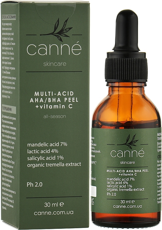 Multiacid AHA/BHA Peeling with Vitamin C - Canne Multi-Accid AHA/BHA Peel + Vitamin C — photo N2