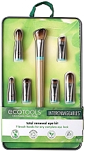 Makeup Brush Head Set, 7 pcs - EcoTools Eye Kit Interchangeables Makeup Brush Set With Case — photo N5