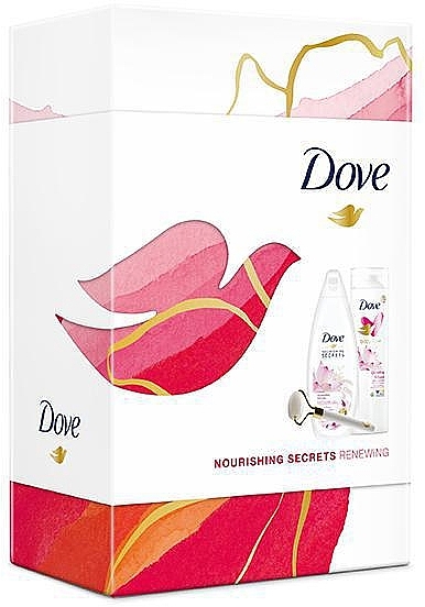 Set - Dove Nourishing Secrets Glowing Ritual (sh/gel/250ml + b/lot/250ml + Roller) — photo N1